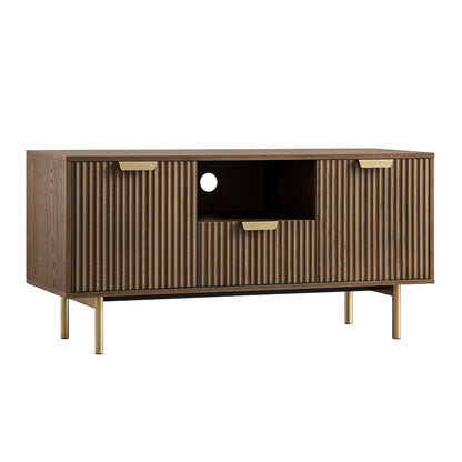 Meuble TV Richmond Ridged, frêne foncé