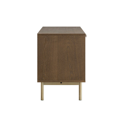 Meuble TV Richmond Ridged, frêne foncé