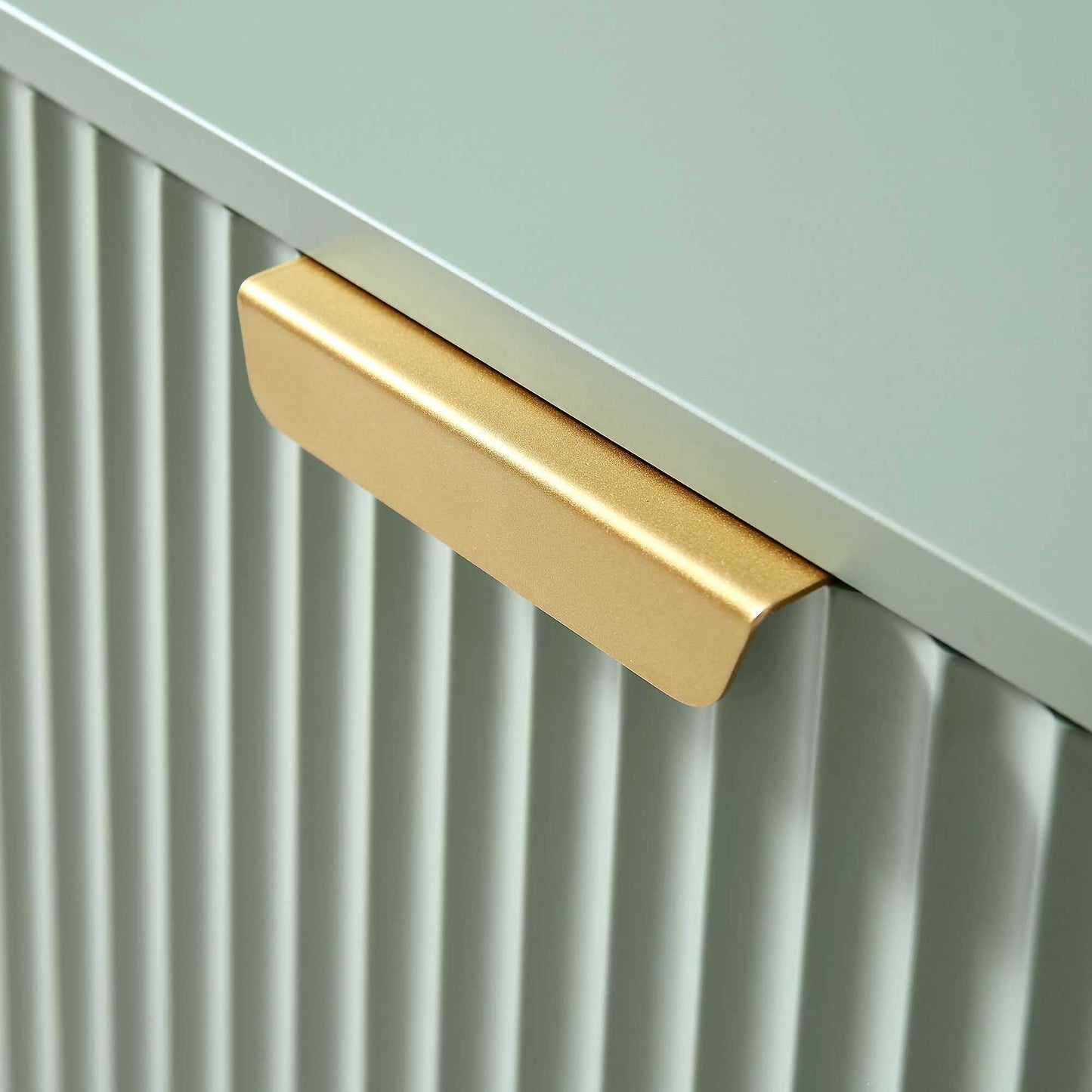 Meuble TV Richmond Ridged, vert sauge mat