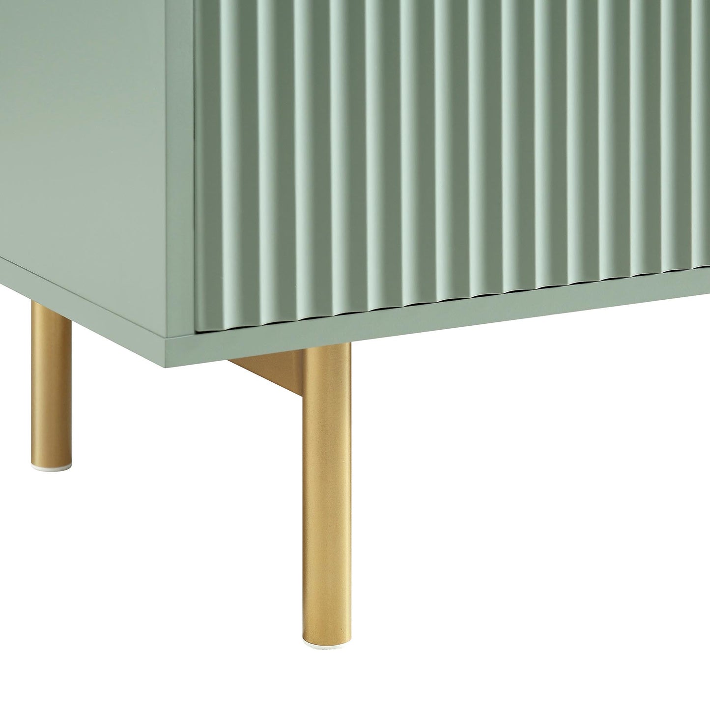 Meuble TV Richmond Ridged, vert sauge mat