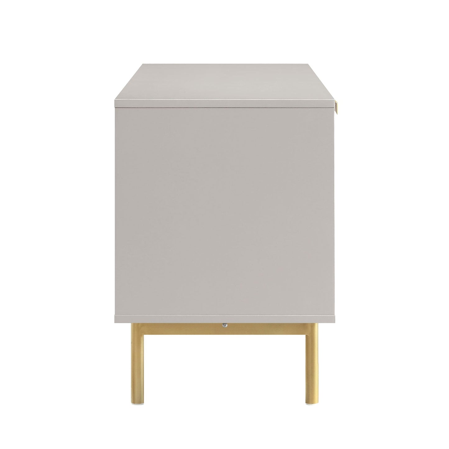 Meuble TV Richmond Ridged, taupe mat
