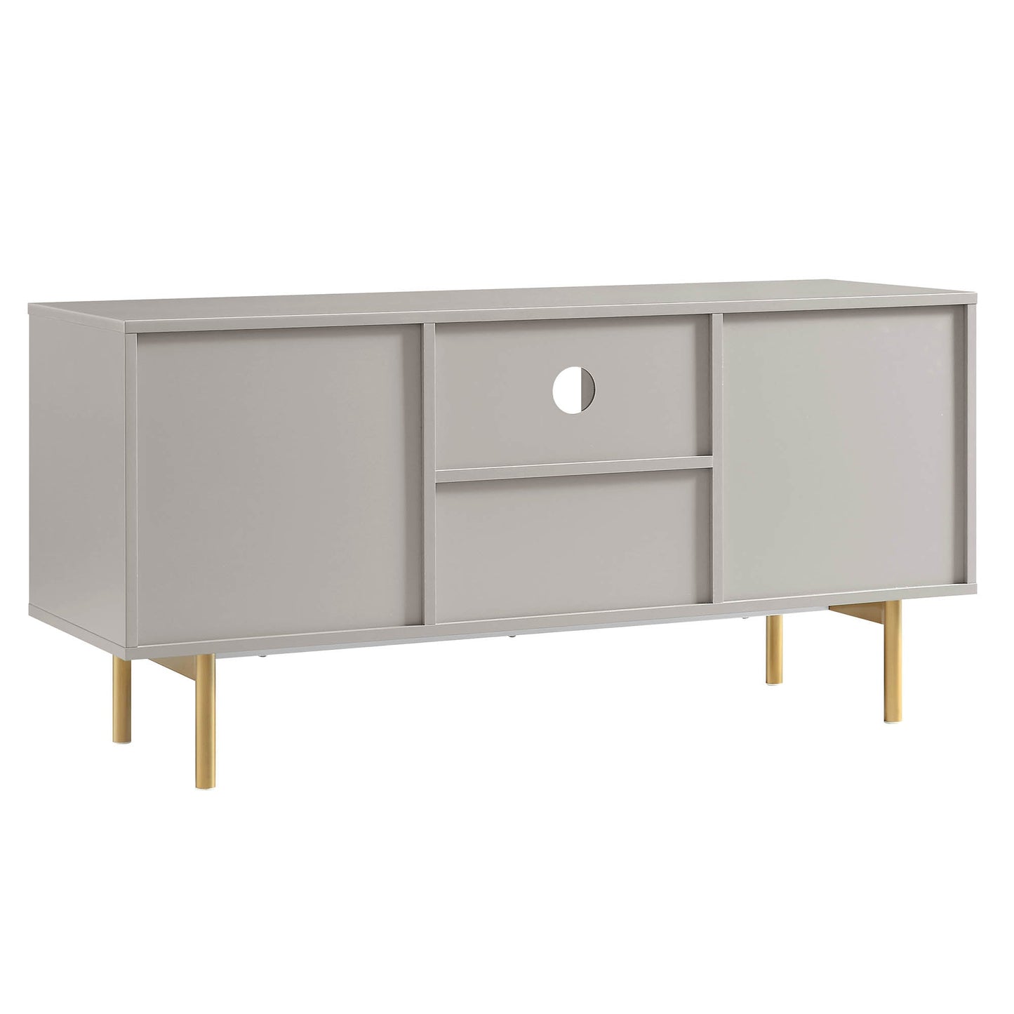 Meuble TV Richmond Ridged, taupe mat