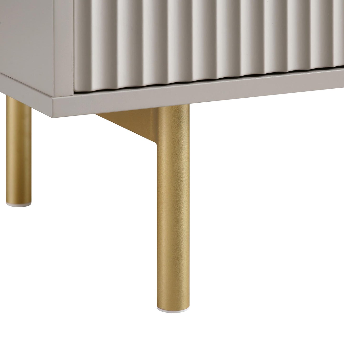 Meuble TV Richmond Ridged, taupe mat