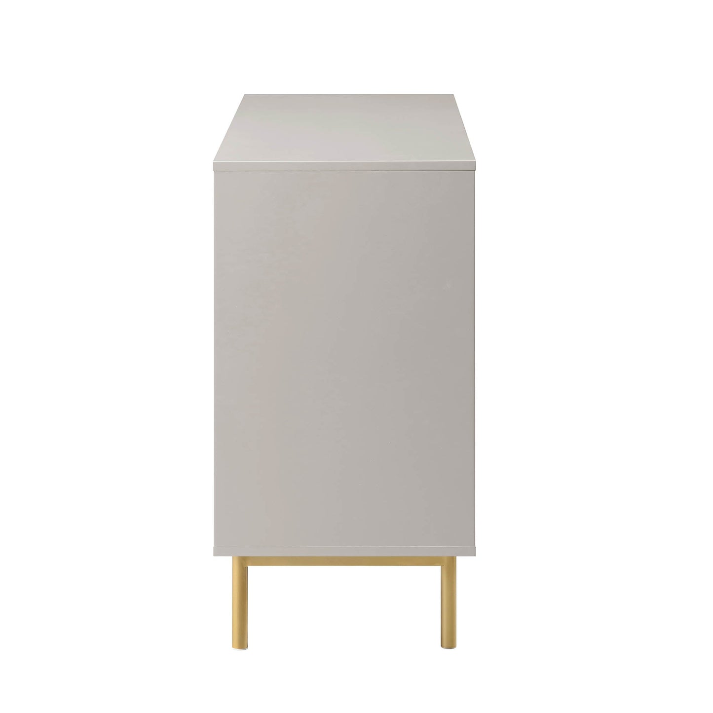 Commode large Richmond Ridged à 6 tiroirs, taupe mat