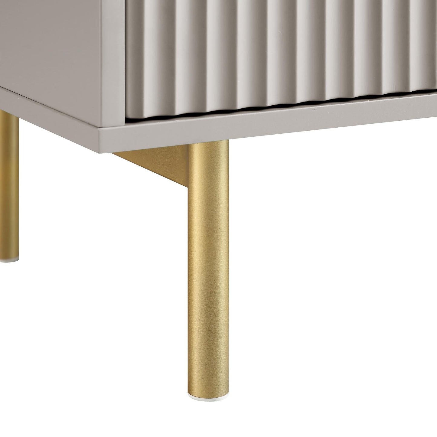 Commode large Richmond Ridged à 6 tiroirs, taupe mat