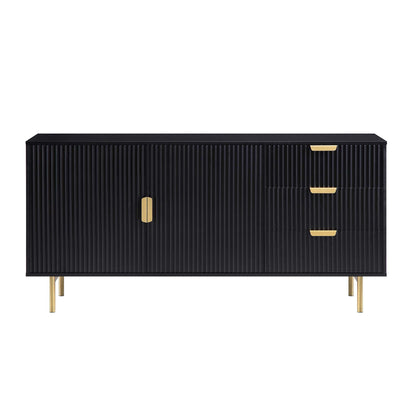 Buffet Richmond Ridged, grand format, noir mat