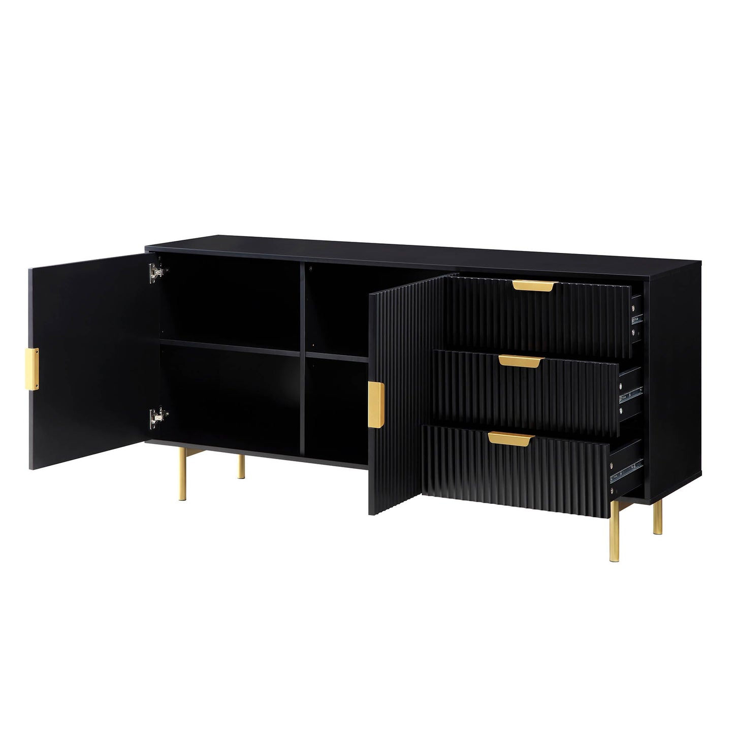 Buffet Richmond Ridged, grand format, noir mat