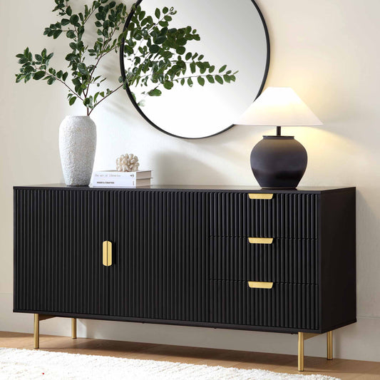 Buffet Richmond Ridged, grand format, noir mat