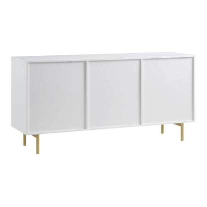 Buffet Richmond Ridged, grand format, blanc mat