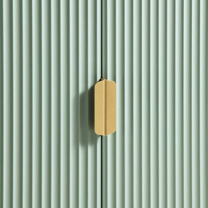 Meuble de rangement Richmond Ridged Highboard, vert sauge mat
