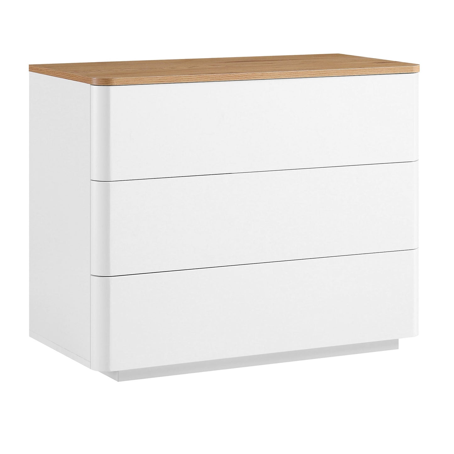 Commode 3 tiroirs à bords incurvés Agnes