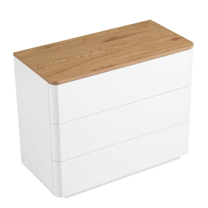 Commode 3 tiroirs à bords incurvés Agnes