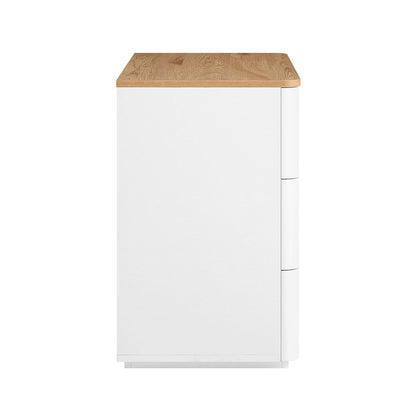 Commode 3 tiroirs à bords incurvés Agnes