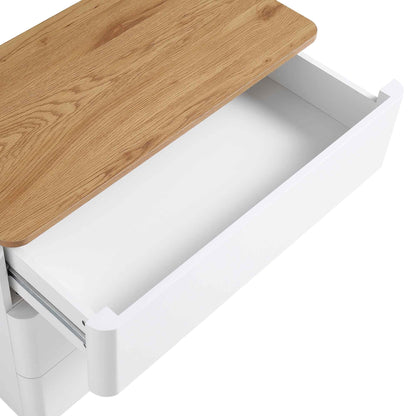 Commode 3 tiroirs à bords incurvés Agnes