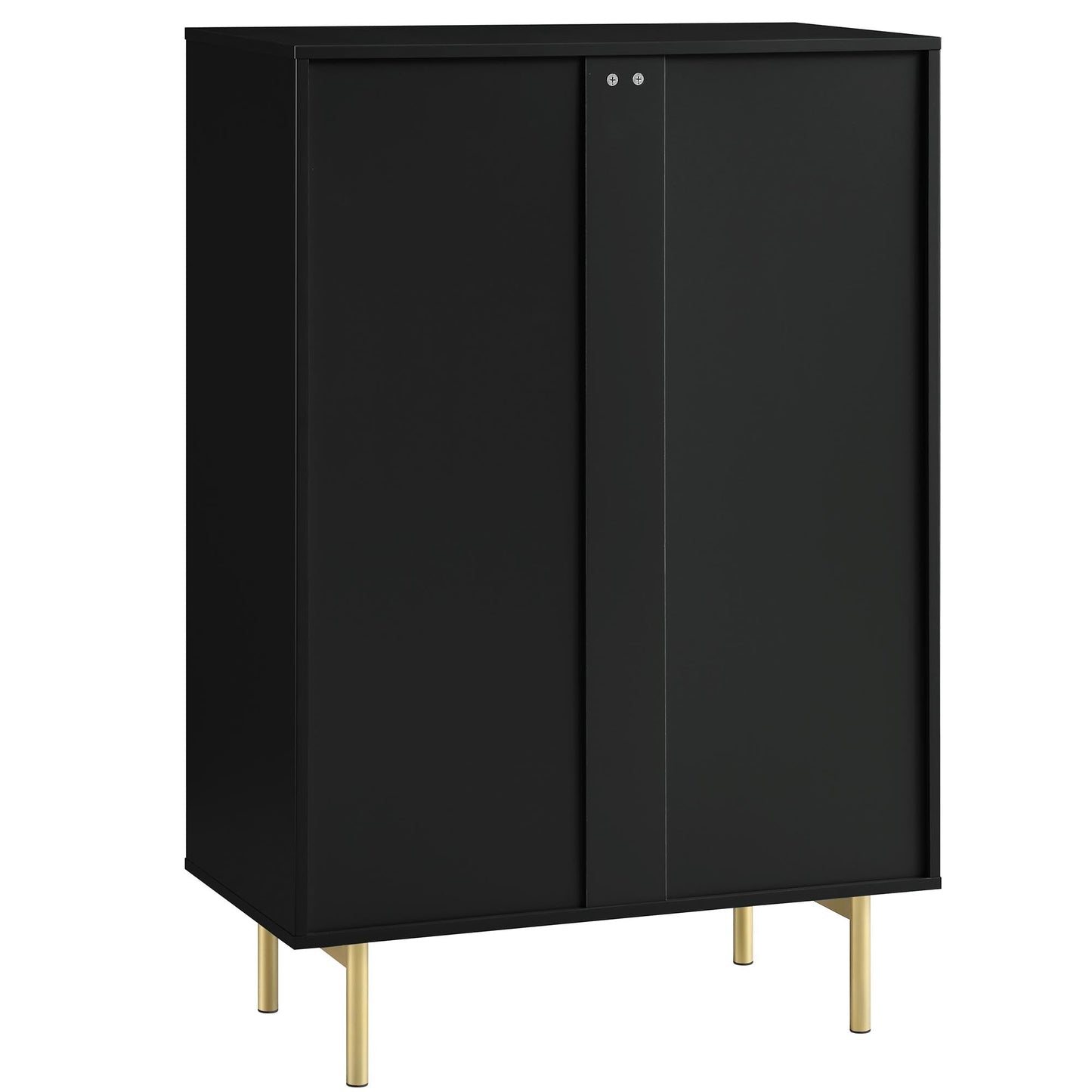 Commode Richmond Ridged à 5 tiroirs, noir mat