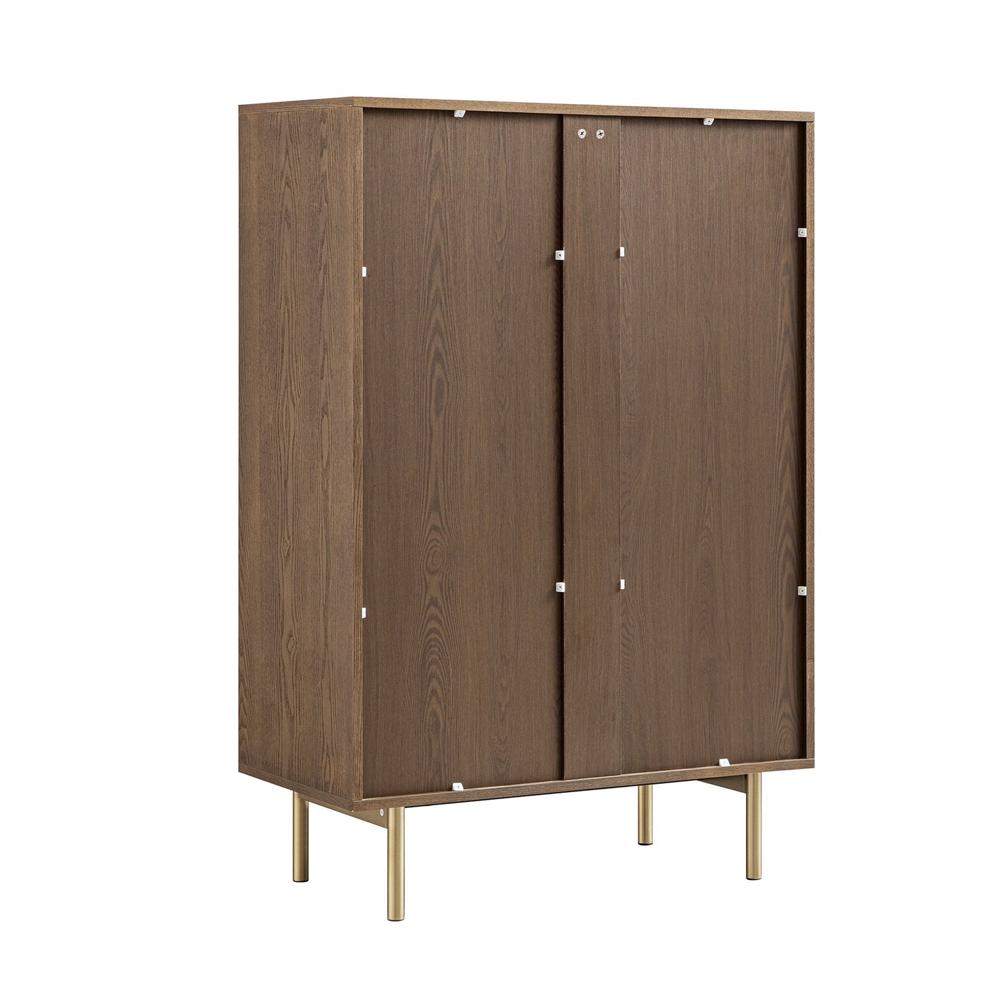 Commode striée à 5 tiroirs Richmond, frêne foncé