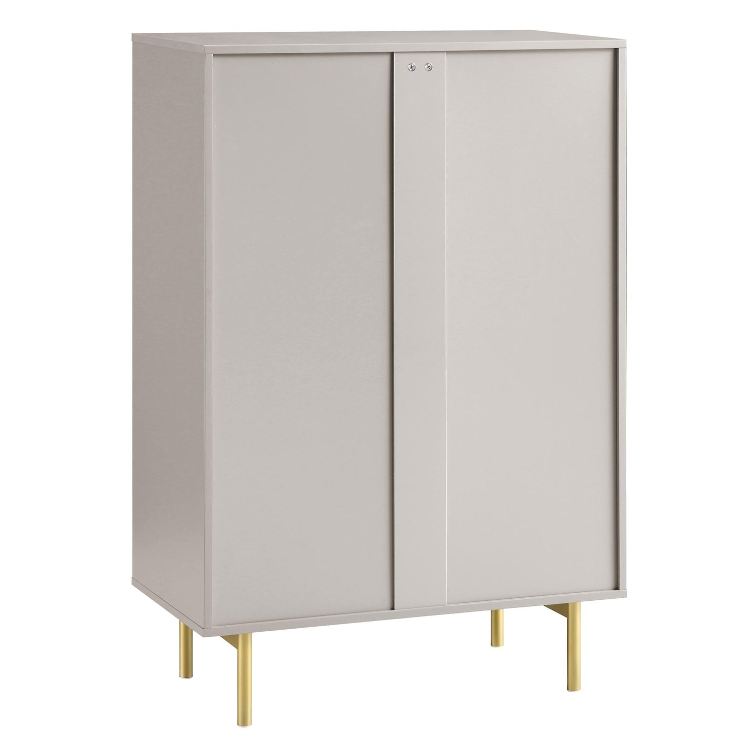 Commode Richmond Ridged à 5 tiroirs, taupe mat