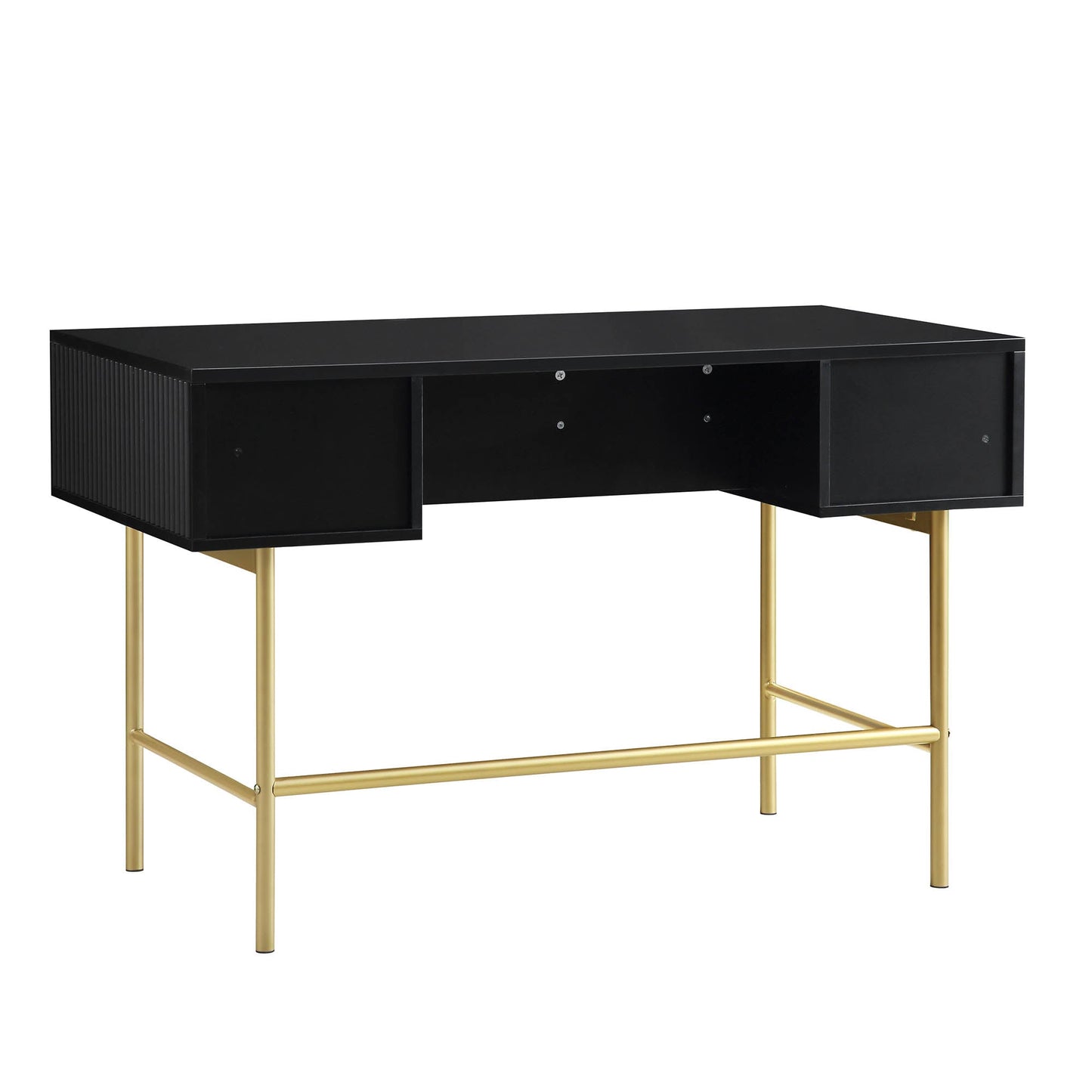 Coiffeuse Richmond Ridged, noir mat