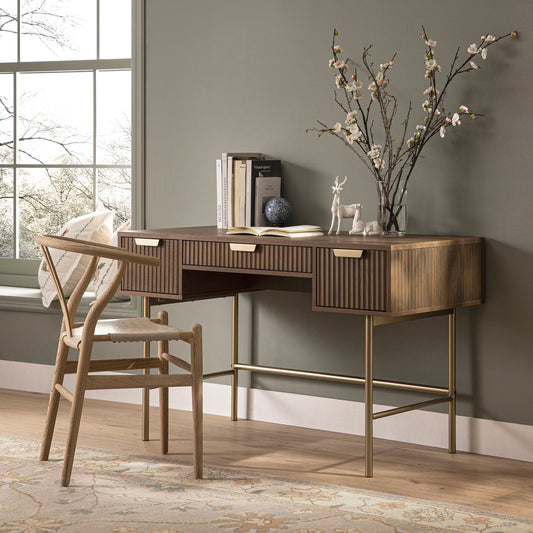 Coiffeuse Richmond Ridged, frêne foncé