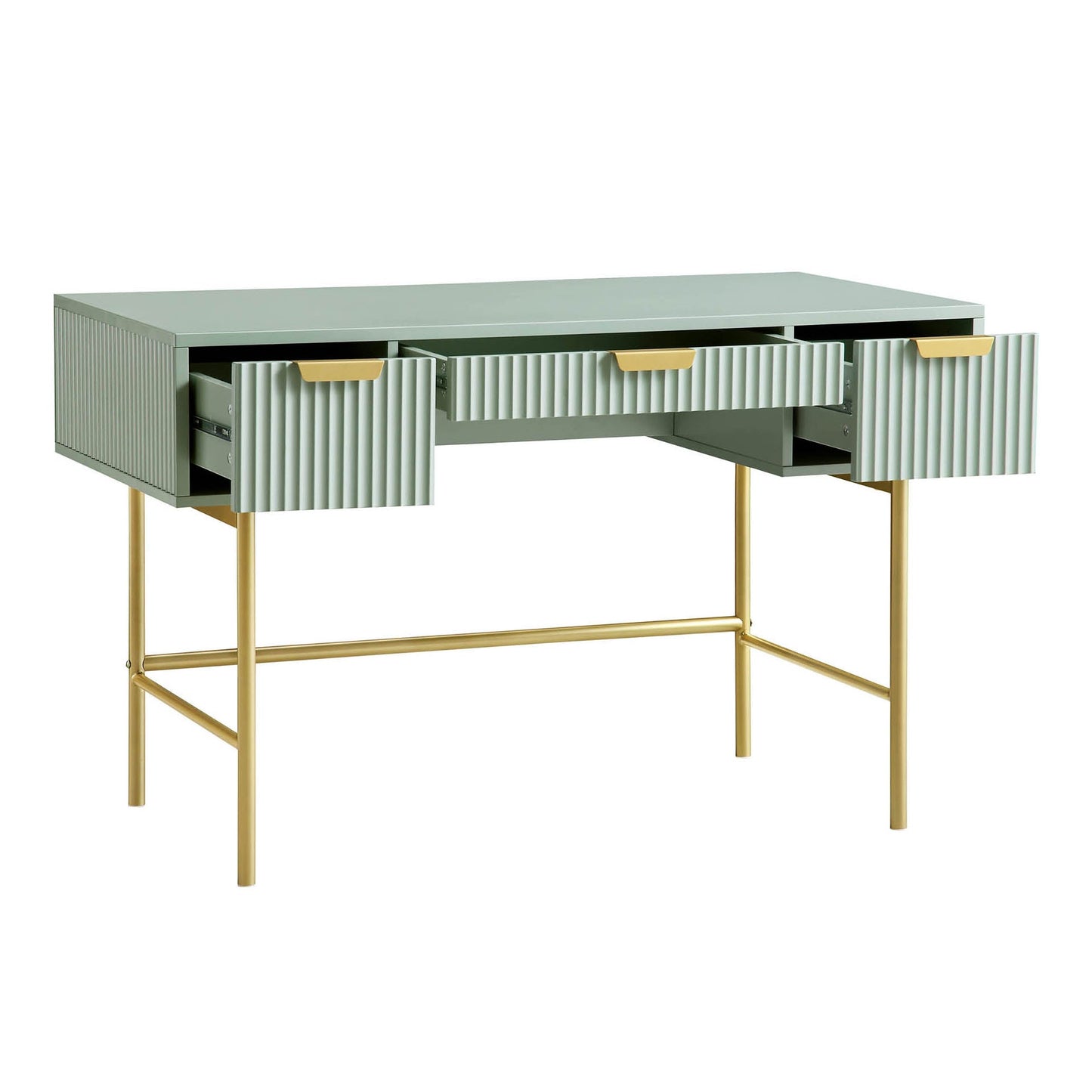 Coiffeuse Richmond Ridged, vert sauge mat
