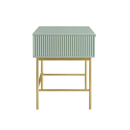 Coiffeuse Richmond Ridged, vert sauge mat
