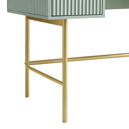 Coiffeuse Richmond Ridged, vert sauge mat