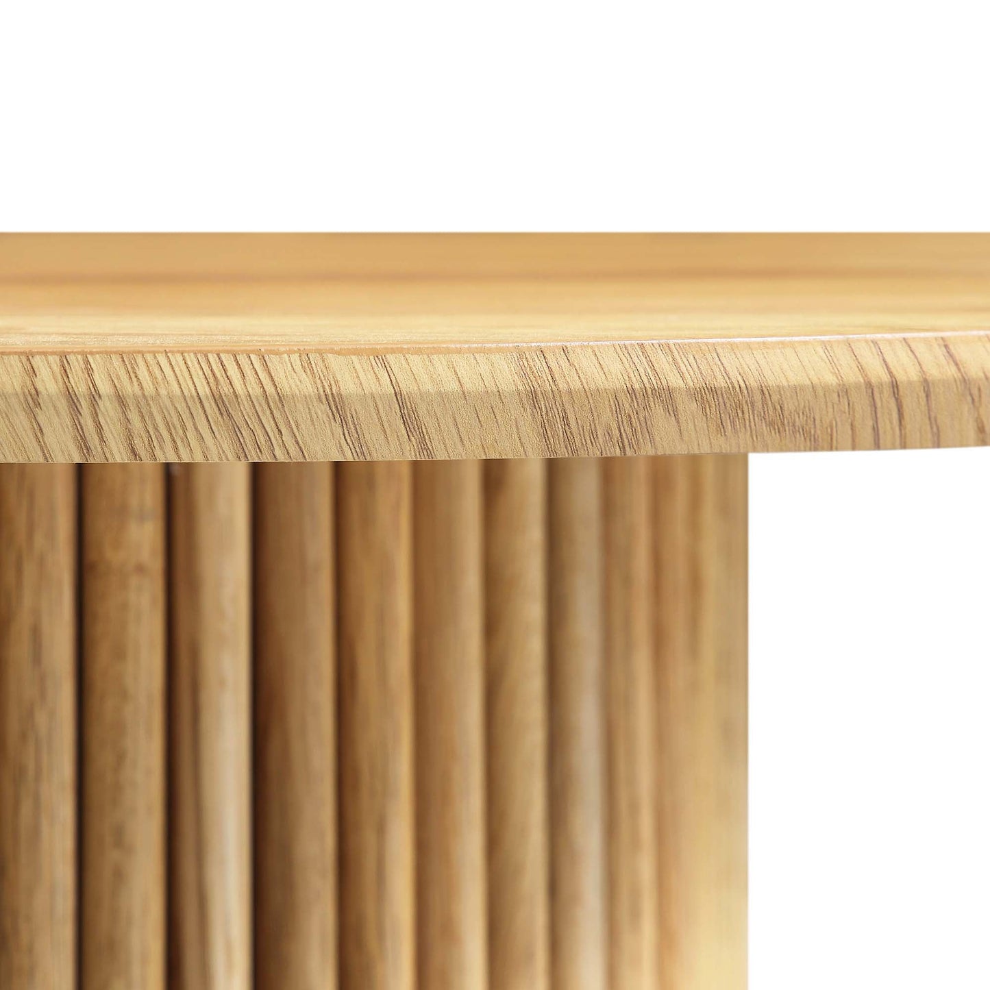 Table basse ronde sur pied en chêne Maru, chêne