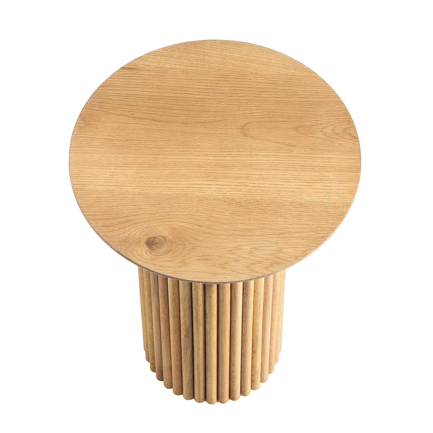 Table d'appoint ronde en chêne Maru, chêne