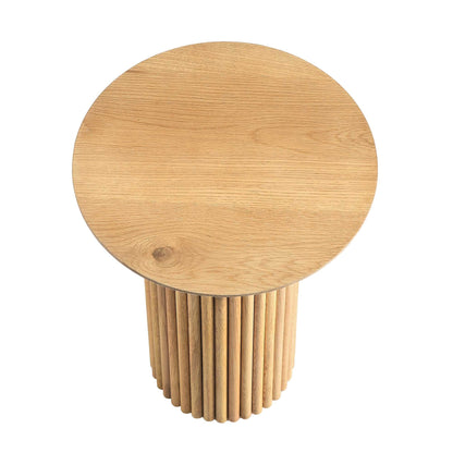 Table d'appoint ronde en chêne Maru, chêne