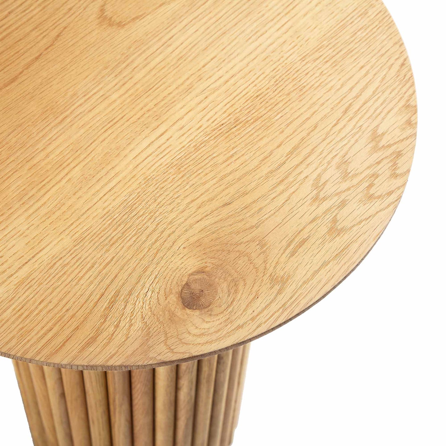 Table d'appoint ronde en chêne Maru, chêne