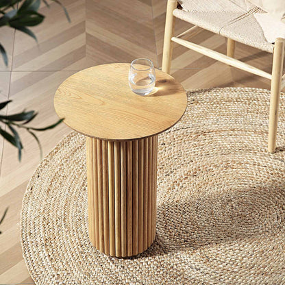 Table d'appoint ronde en chêne Maru, chêne