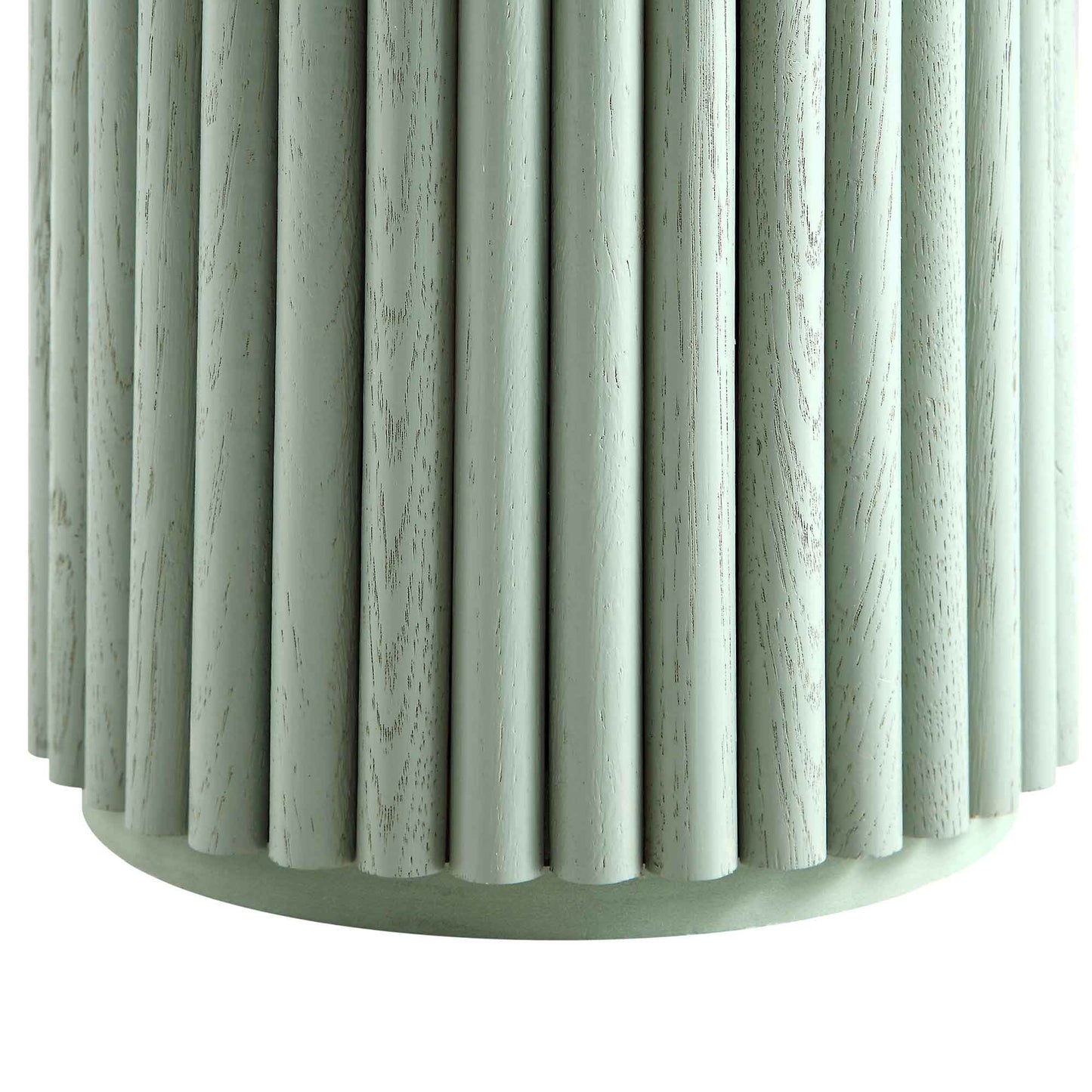 Table d'appoint ronde en chêne Maru, vert sauge