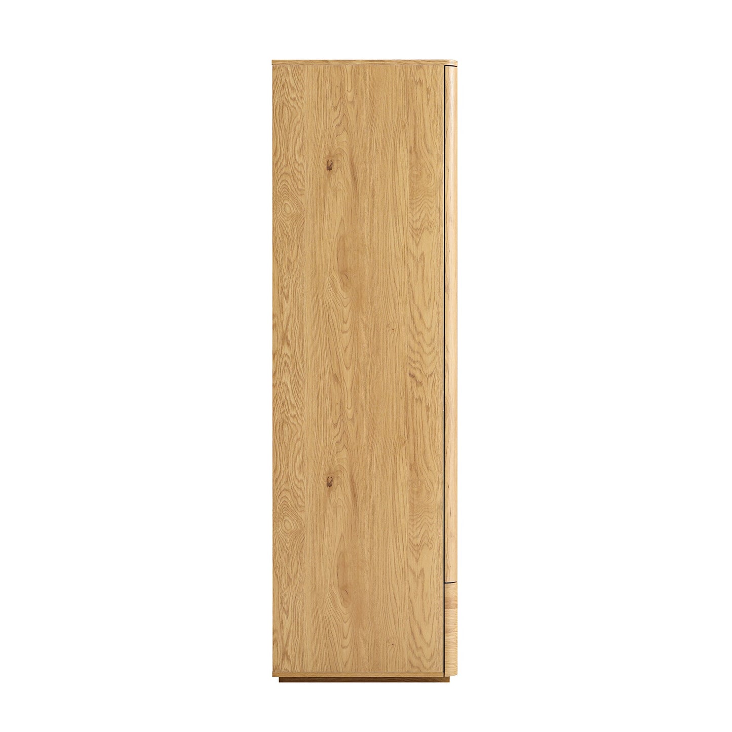 Placard 4 portes à bords incurvés Agnes, naturel