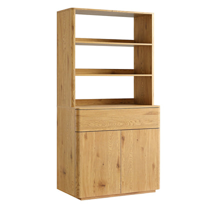 Commode à bords incurvés Agnes, naturelle