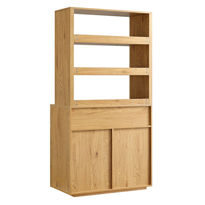Commode à bords incurvés Agnes, naturelle