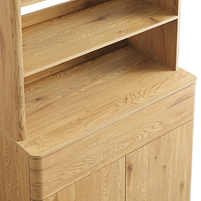 Commode à bords incurvés Agnes, naturelle