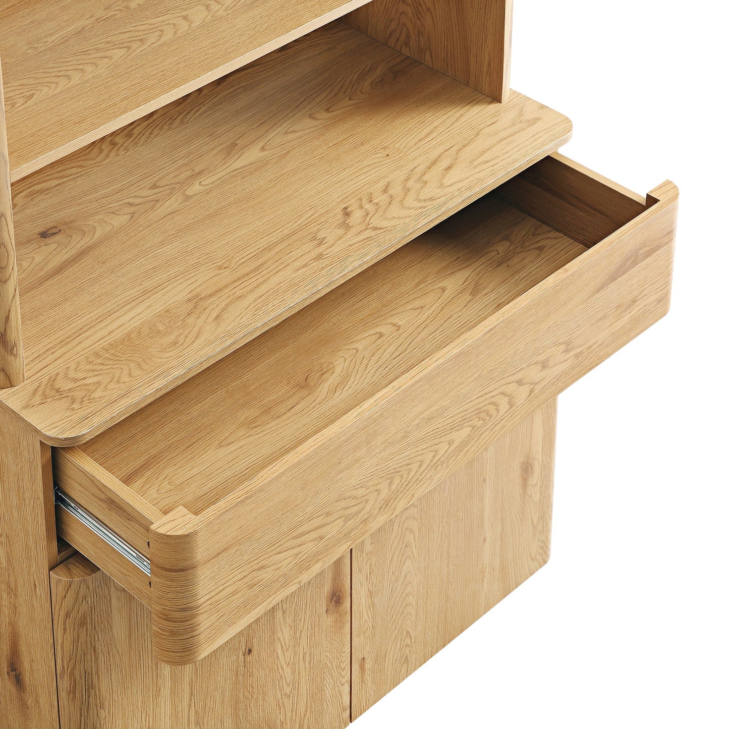 Commode à bords incurvés Agnes, naturelle