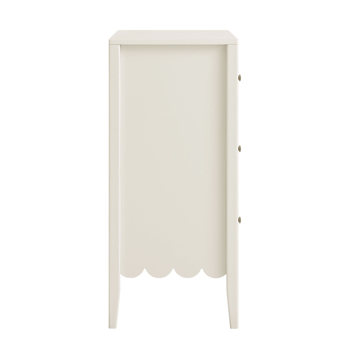 Commode 3 tiroirs Henley à bords festonnés, sable clair