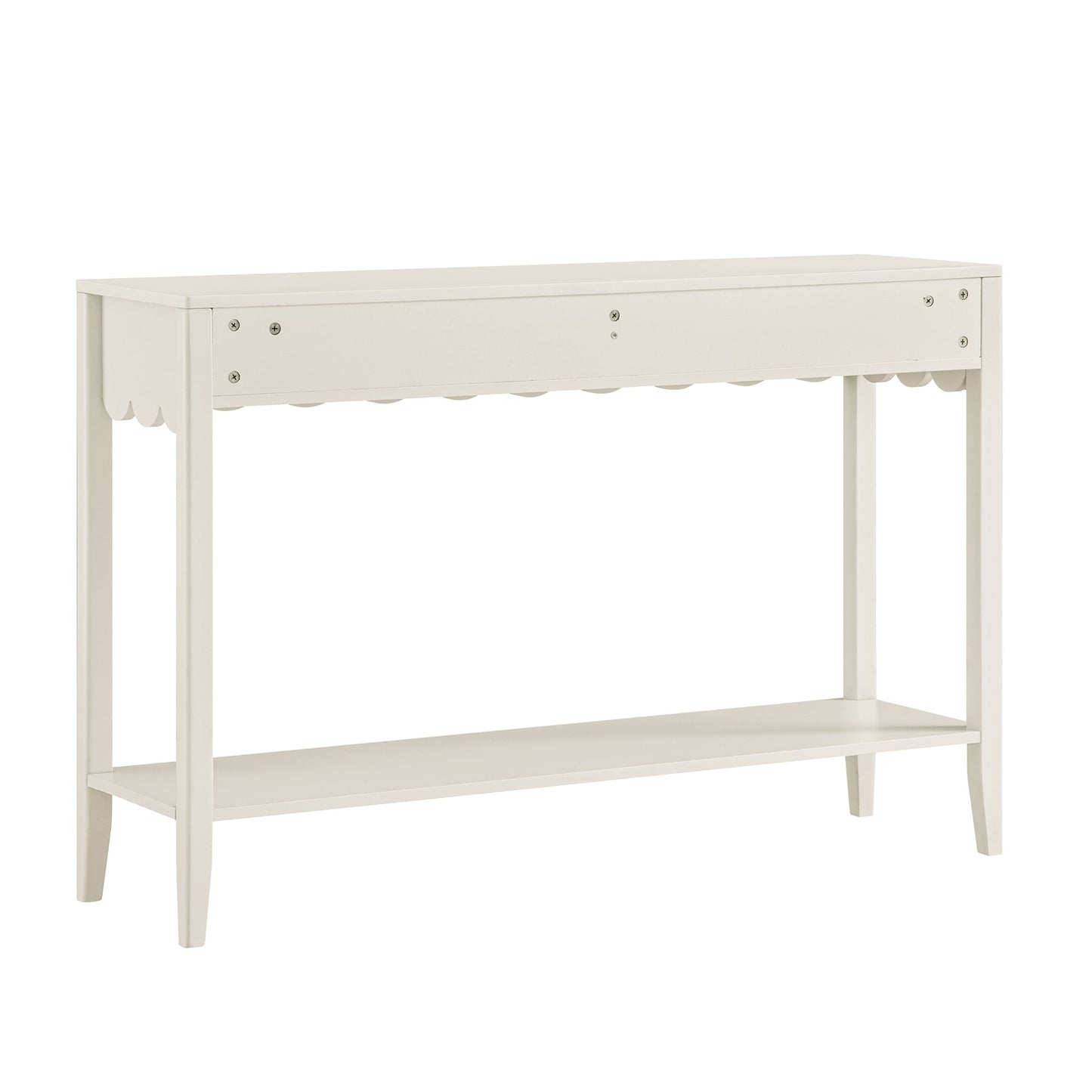Console Henley à bords festonnés, sable clair