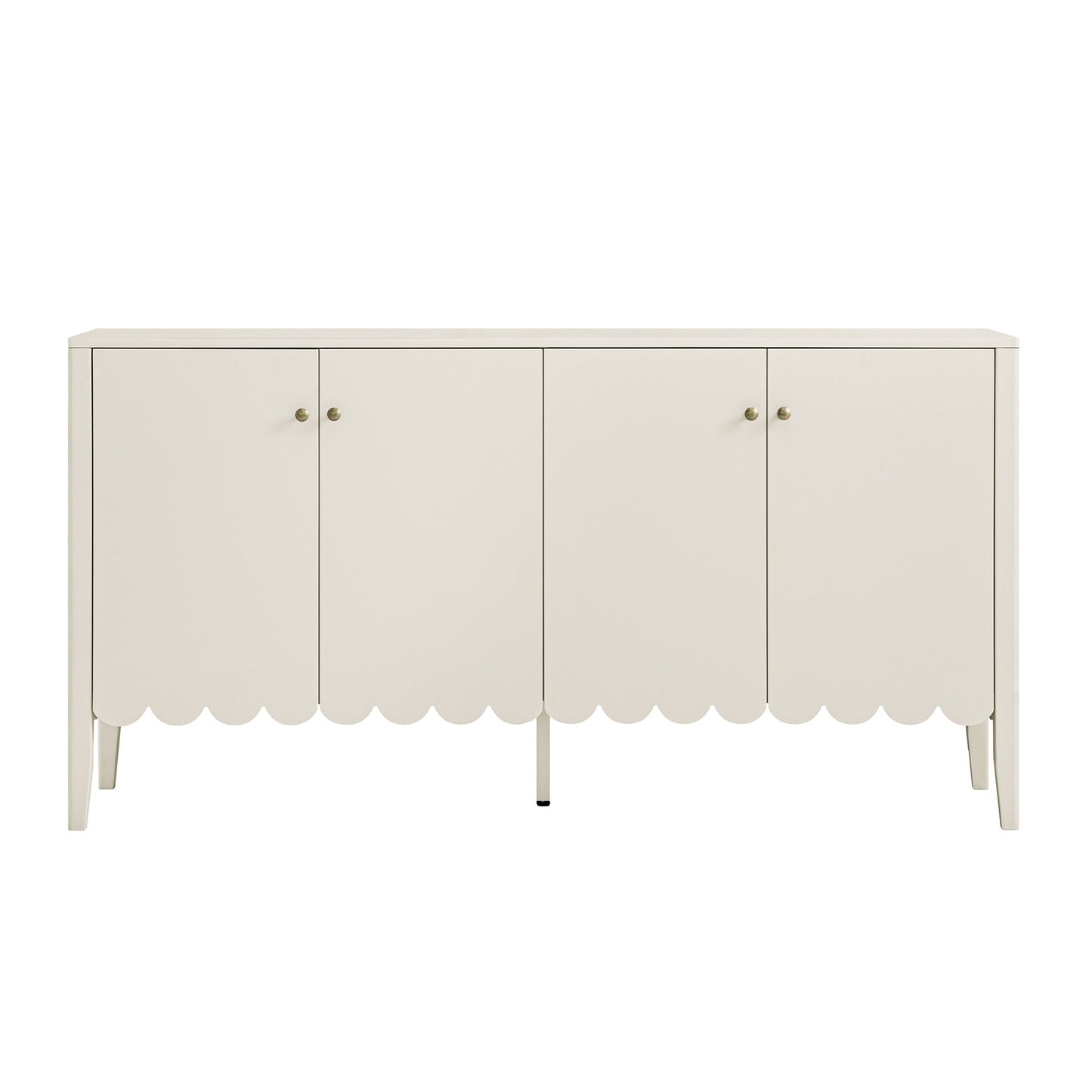 Buffet Henley à bords festonnés, 59 po de large, sable clair