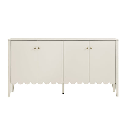 Buffet Henley à bords festonnés, 59 po de large, sable clair