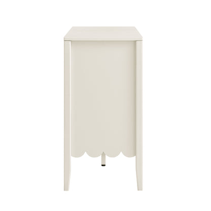 Buffet Henley à bords festonnés, 59 po de large, sable clair