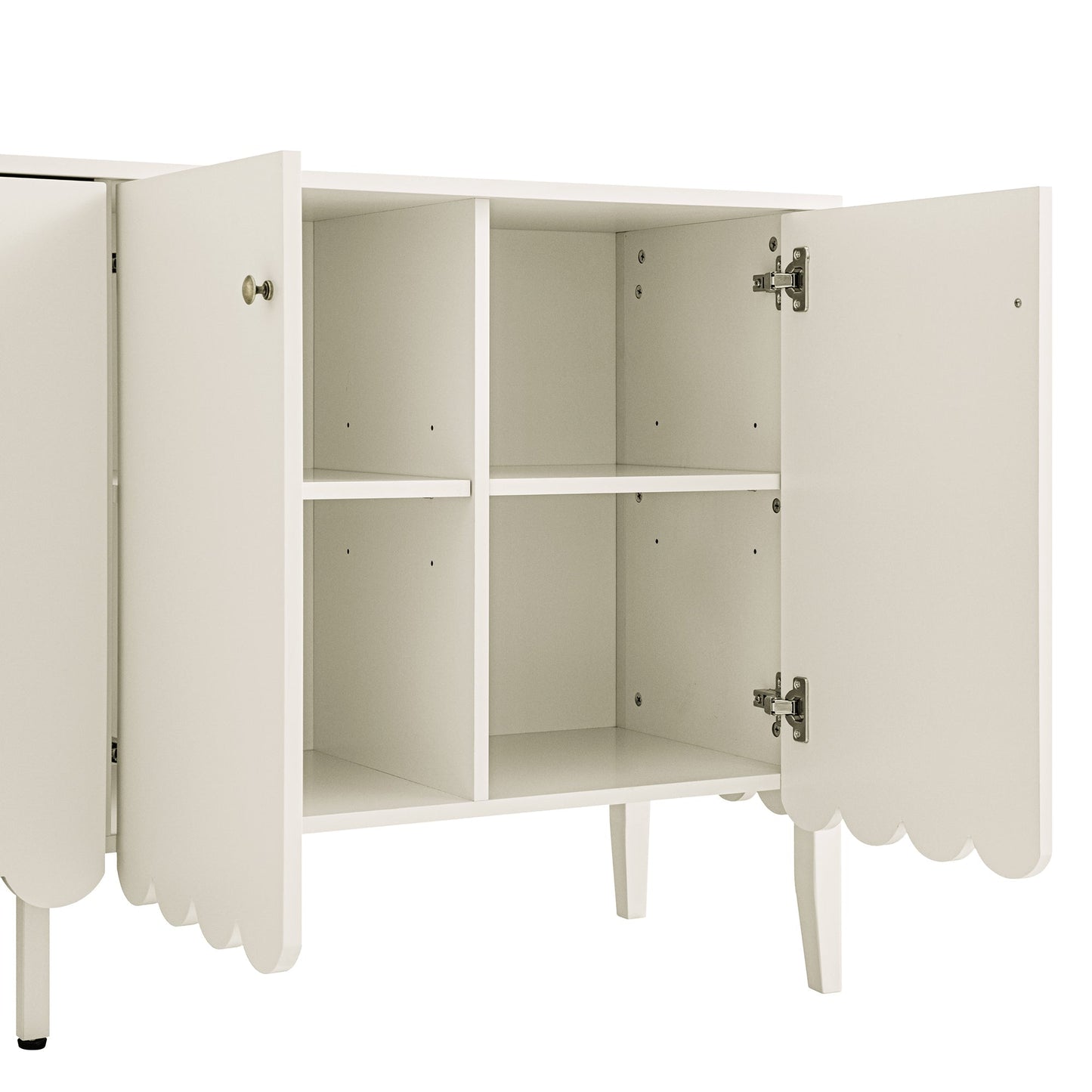 Buffet Henley à bords festonnés, 59 po de large, sable clair