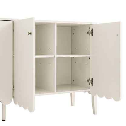 Buffet Henley à bords festonnés, 59 po de large, sable clair
