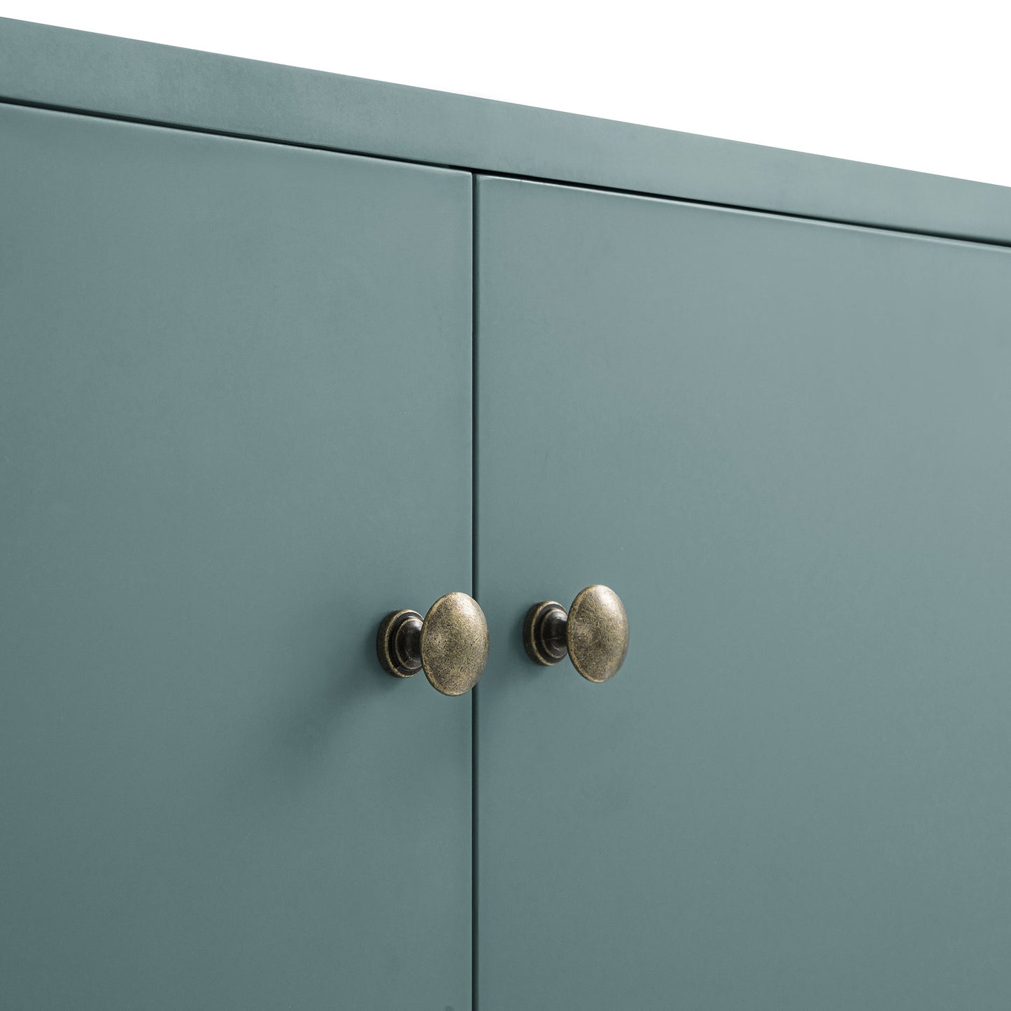 Buffet Henley à bords festonnés de 59 po de large, épicéa bleu