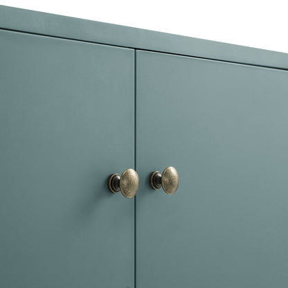 Buffet Henley à bords festonnés de 59 po de large, épicéa bleu