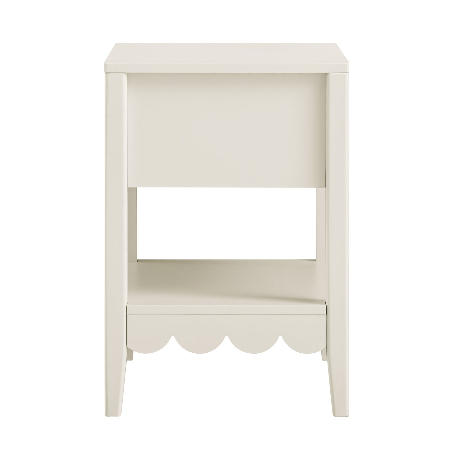 Table de chevet Henley à bords festonnés avec tiroir, sable clair
