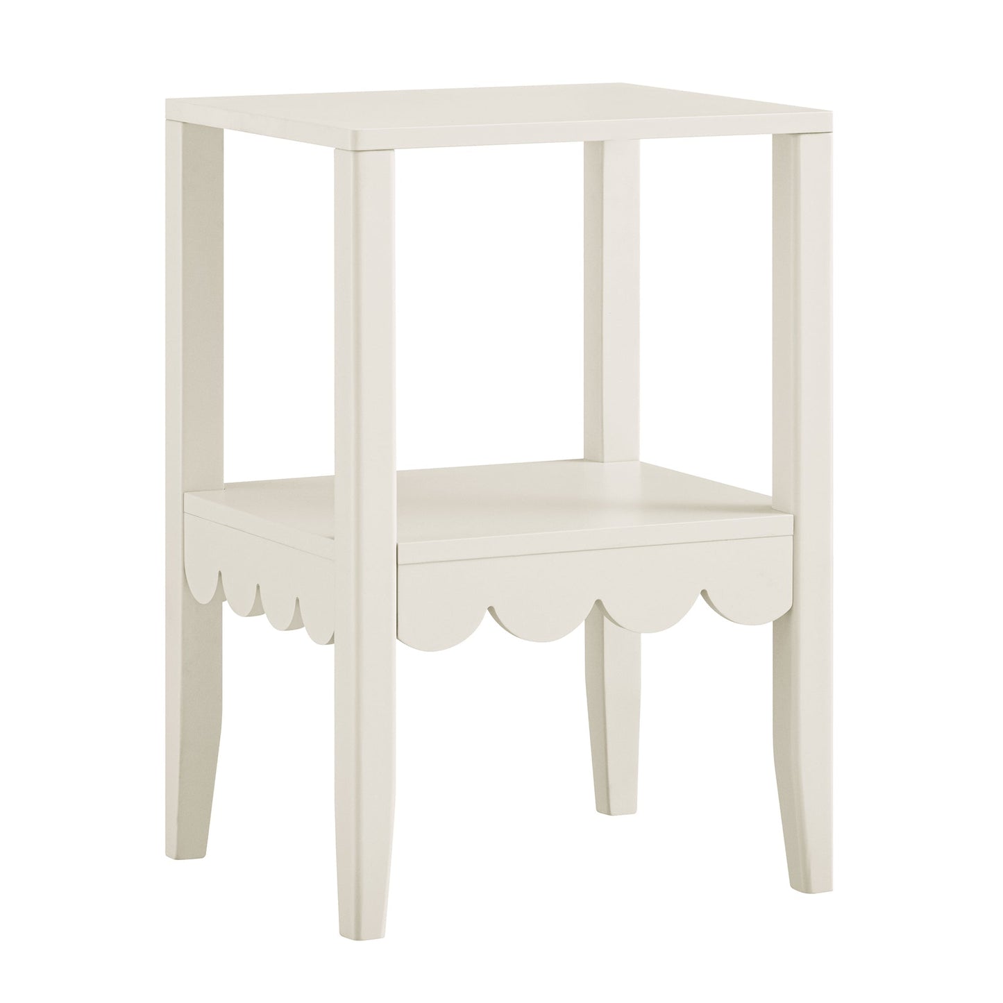 Table d'appoint à bords festonnés Henley, sable clair