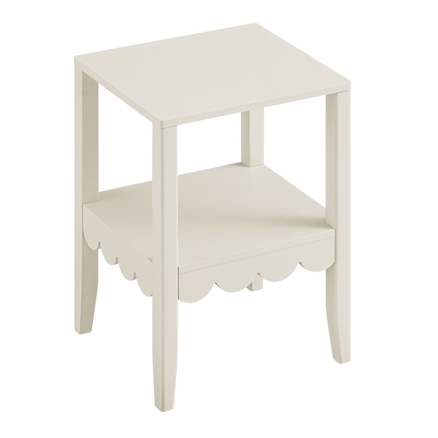 Table d'appoint à bords festonnés Henley, sable clair