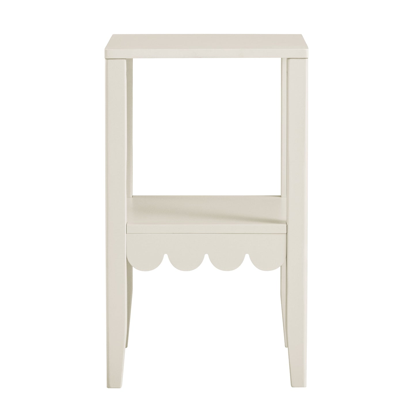 Table d'appoint à bords festonnés Henley, sable clair